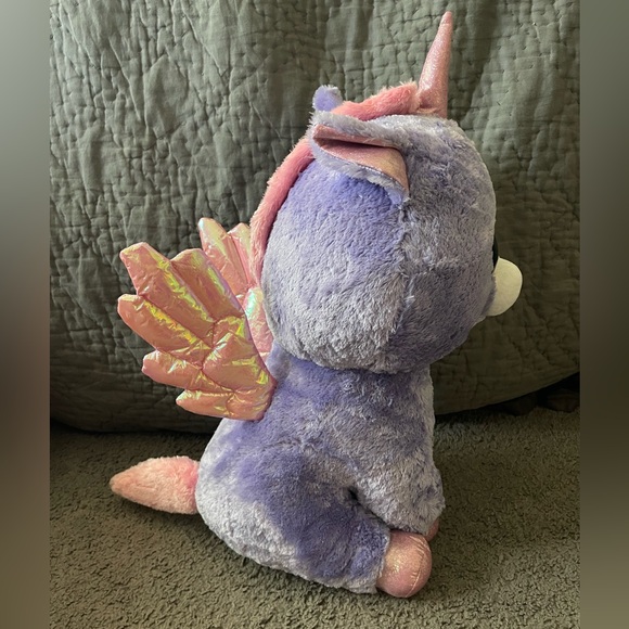 Jumbo Ty Beanie Boo Athena unicorn with wings large RARE HARD TO FIND HTF - Picture 4 of 7
